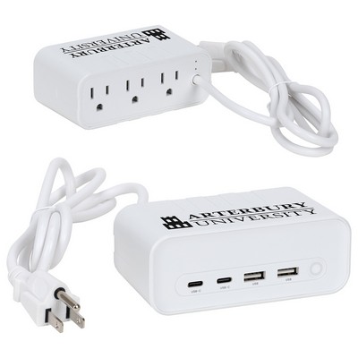 Relay 5' Charging Station with Type-C, USB & AC Outlets